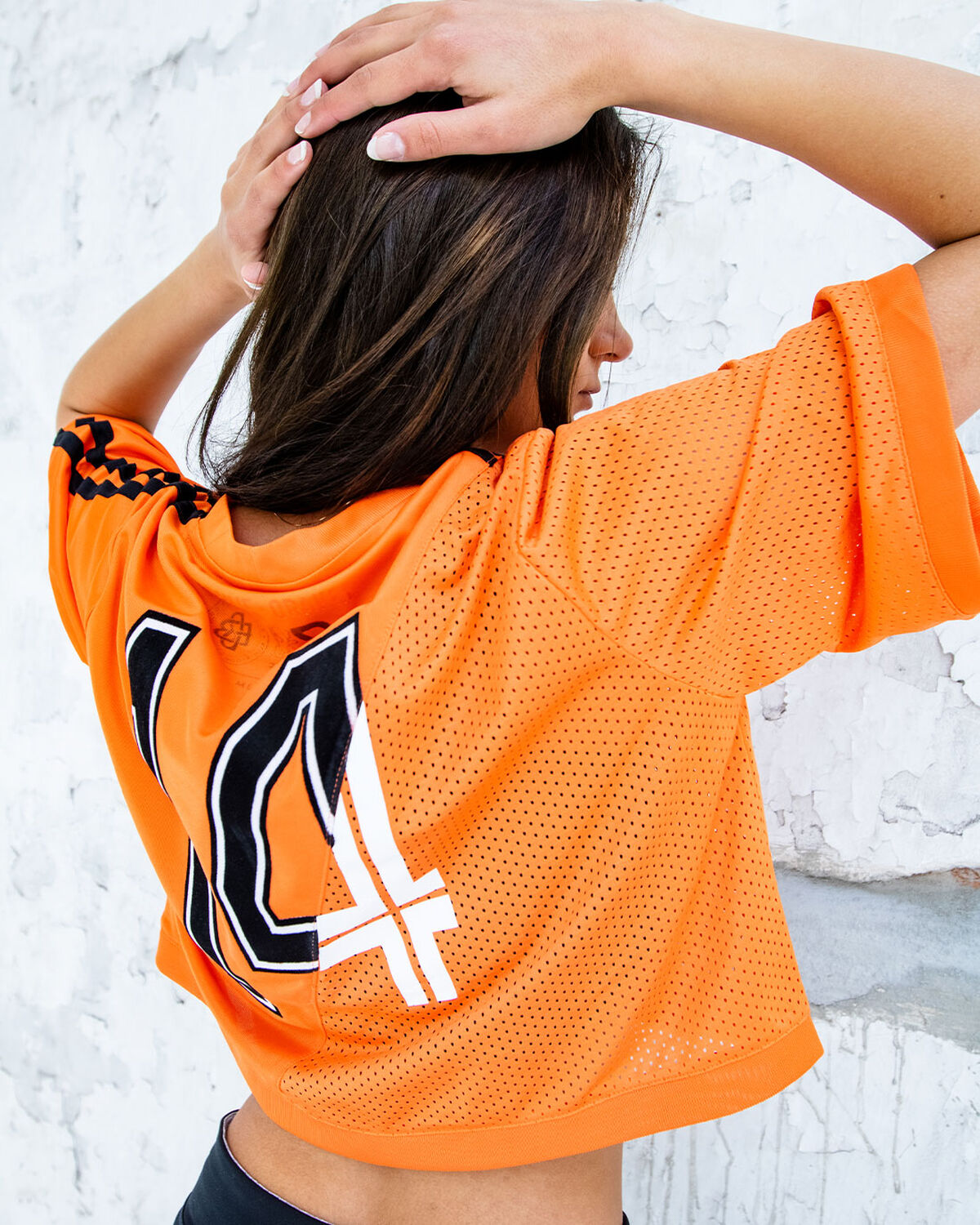 Cruyff Euro Croptop, Orange, hi-res
