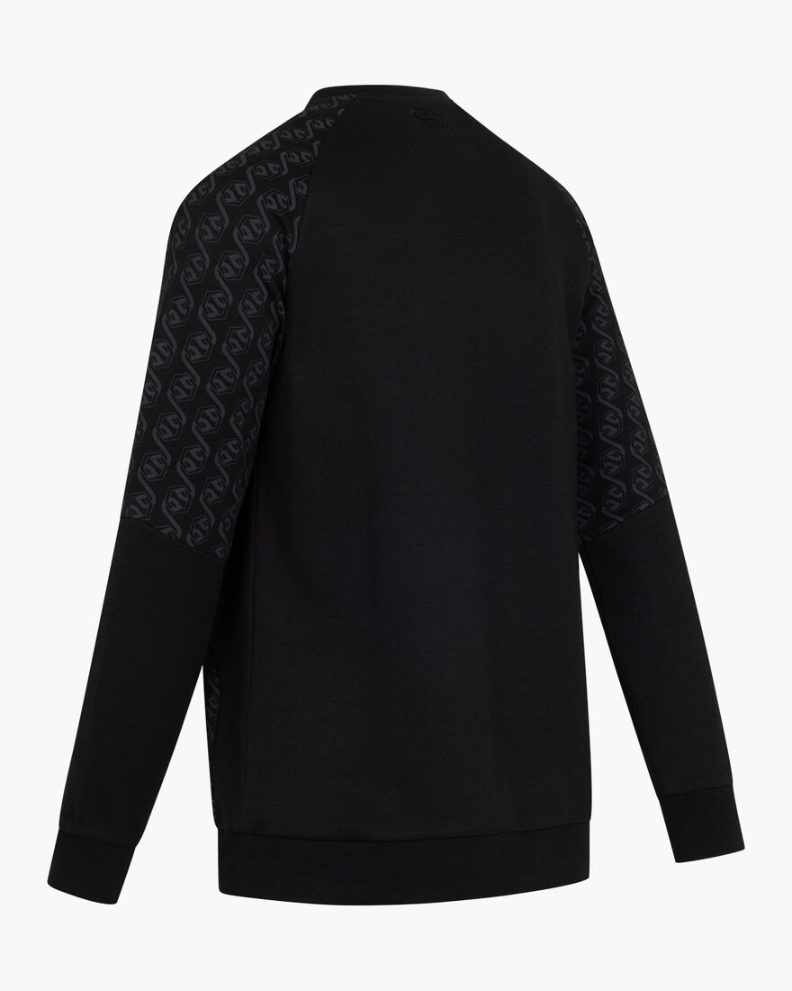Chain Repeat Sweater, Black/Gold, hi-res