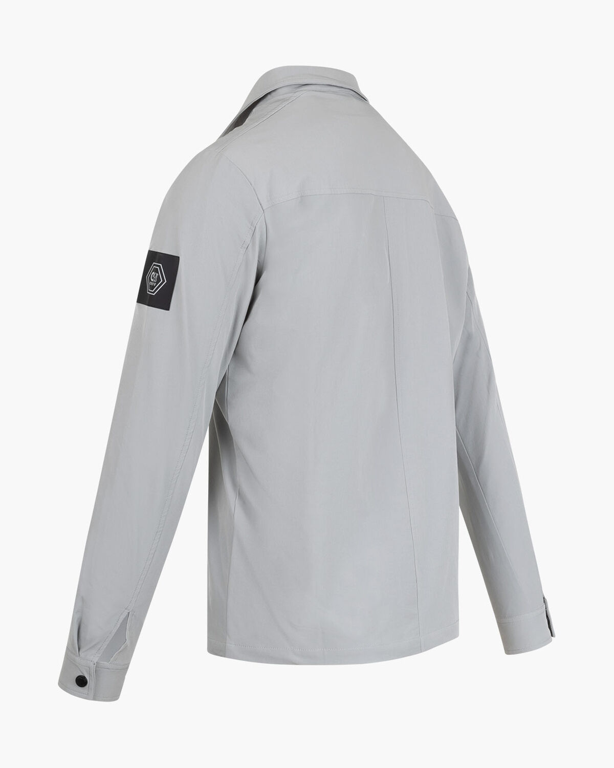 Papery Overshirt, Light Grey, hi-res