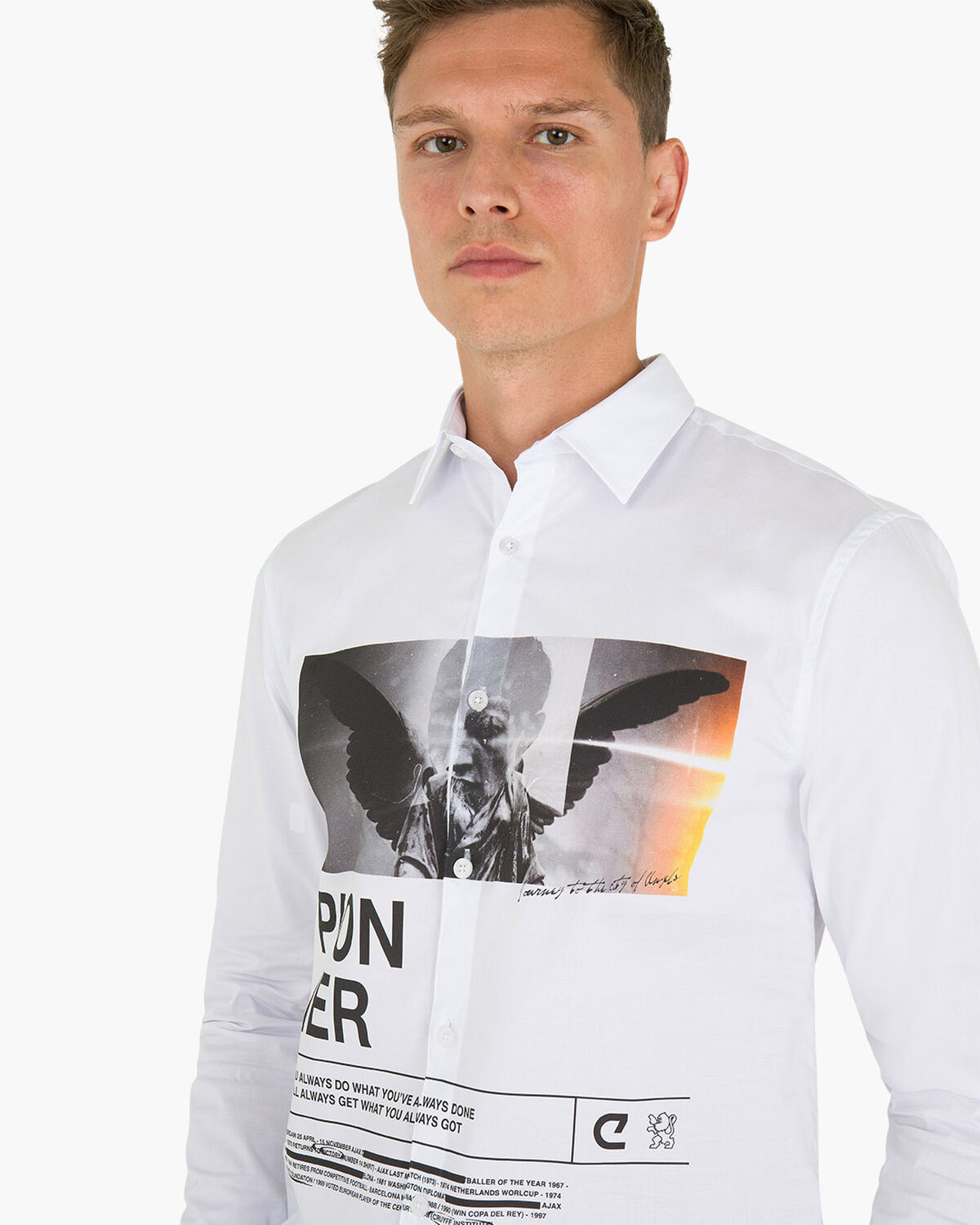 Siva Printed Shirt, White, hi-res