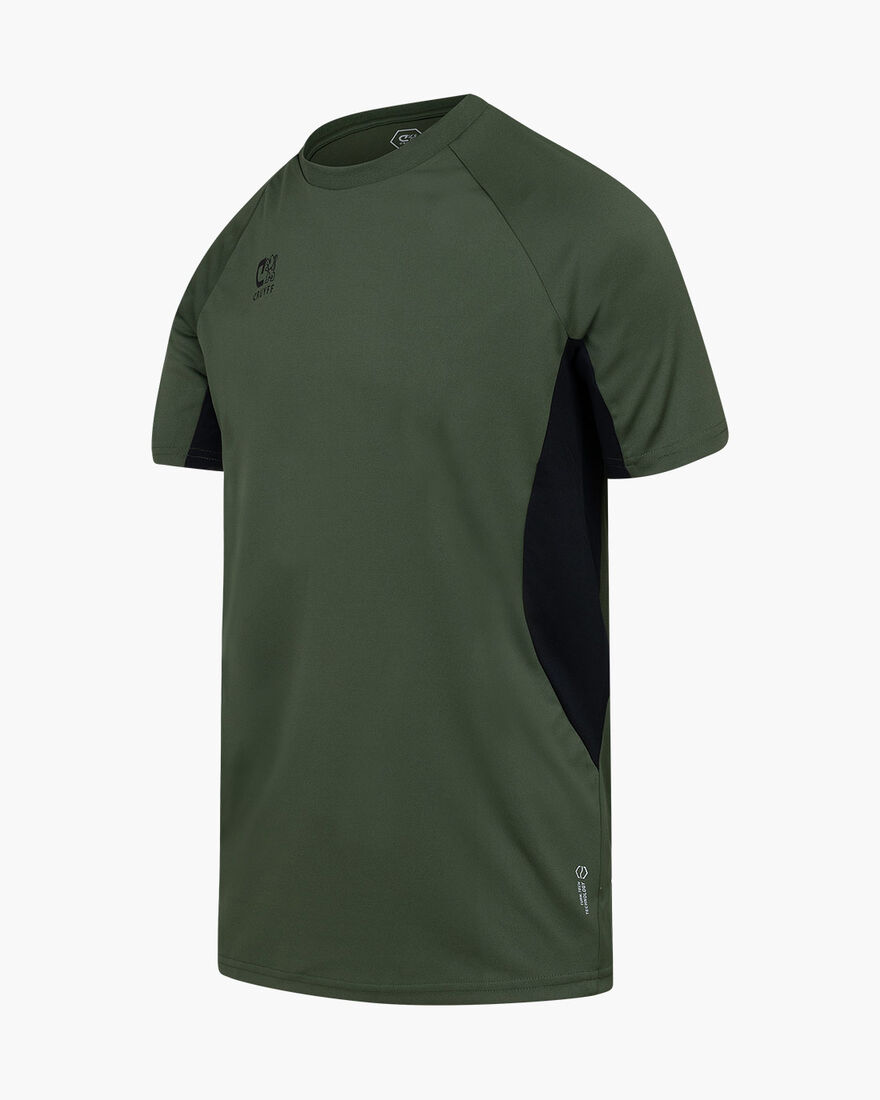 Cruyff Tech Turn Shirt Junior, Green/Black, hi-res