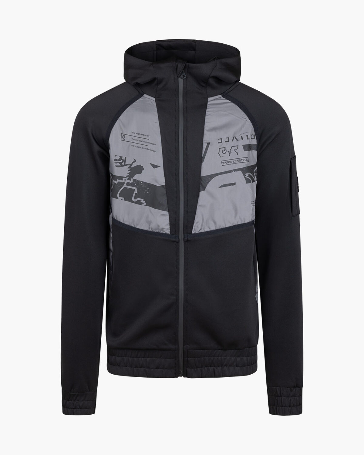 Moniro Track Top, Black, hi-res