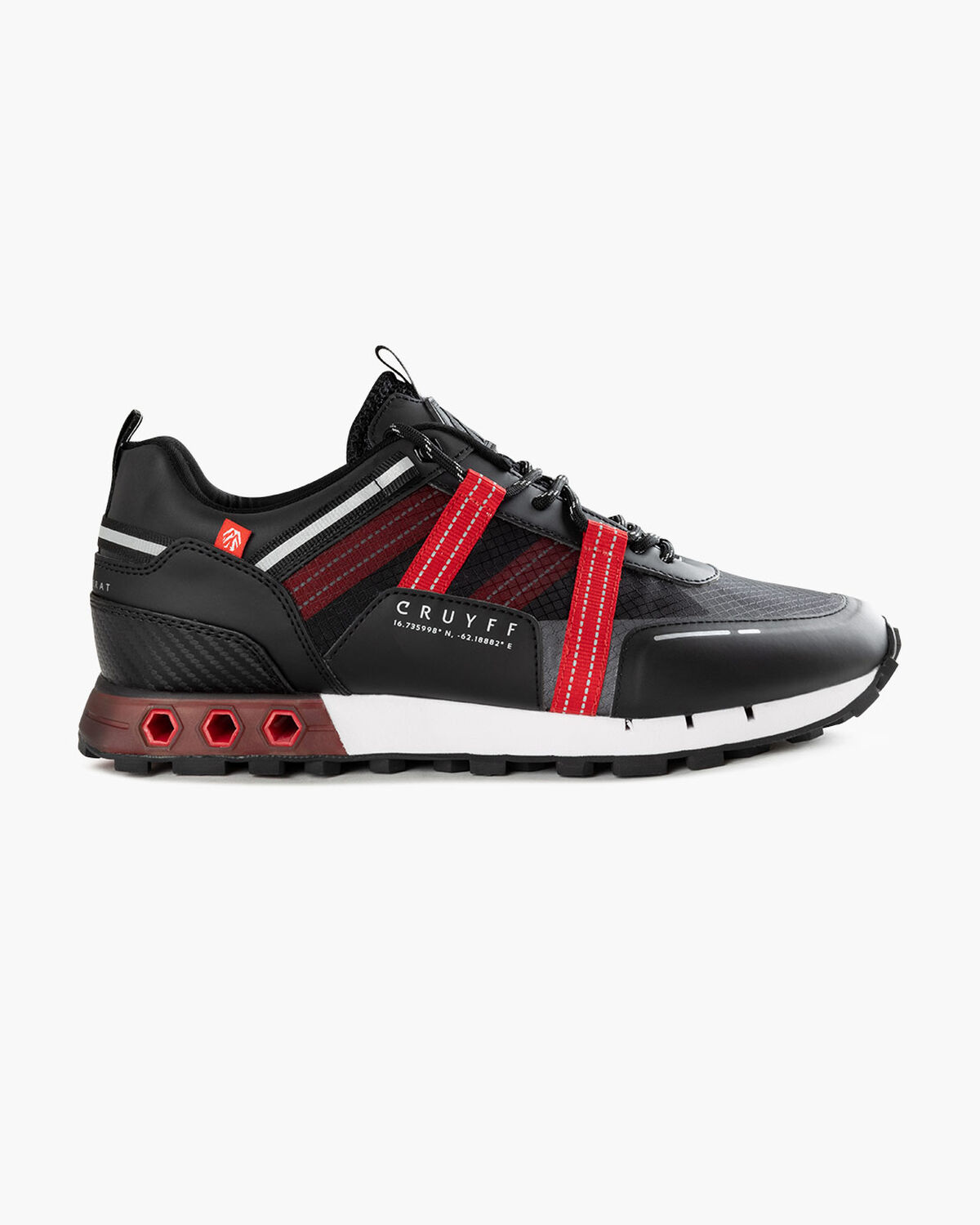 Inter Lace \\ Montserrat, Black/Red, hi-res
