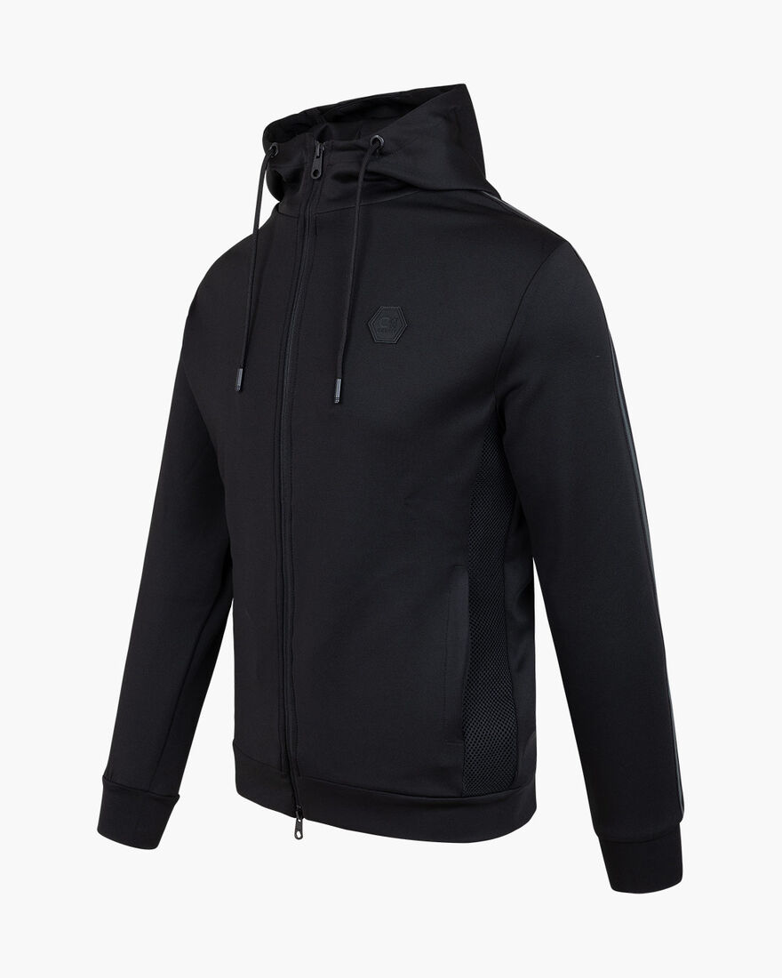 Joel Scuba Track Top  - Polyester / Elastane, Black, hi-res