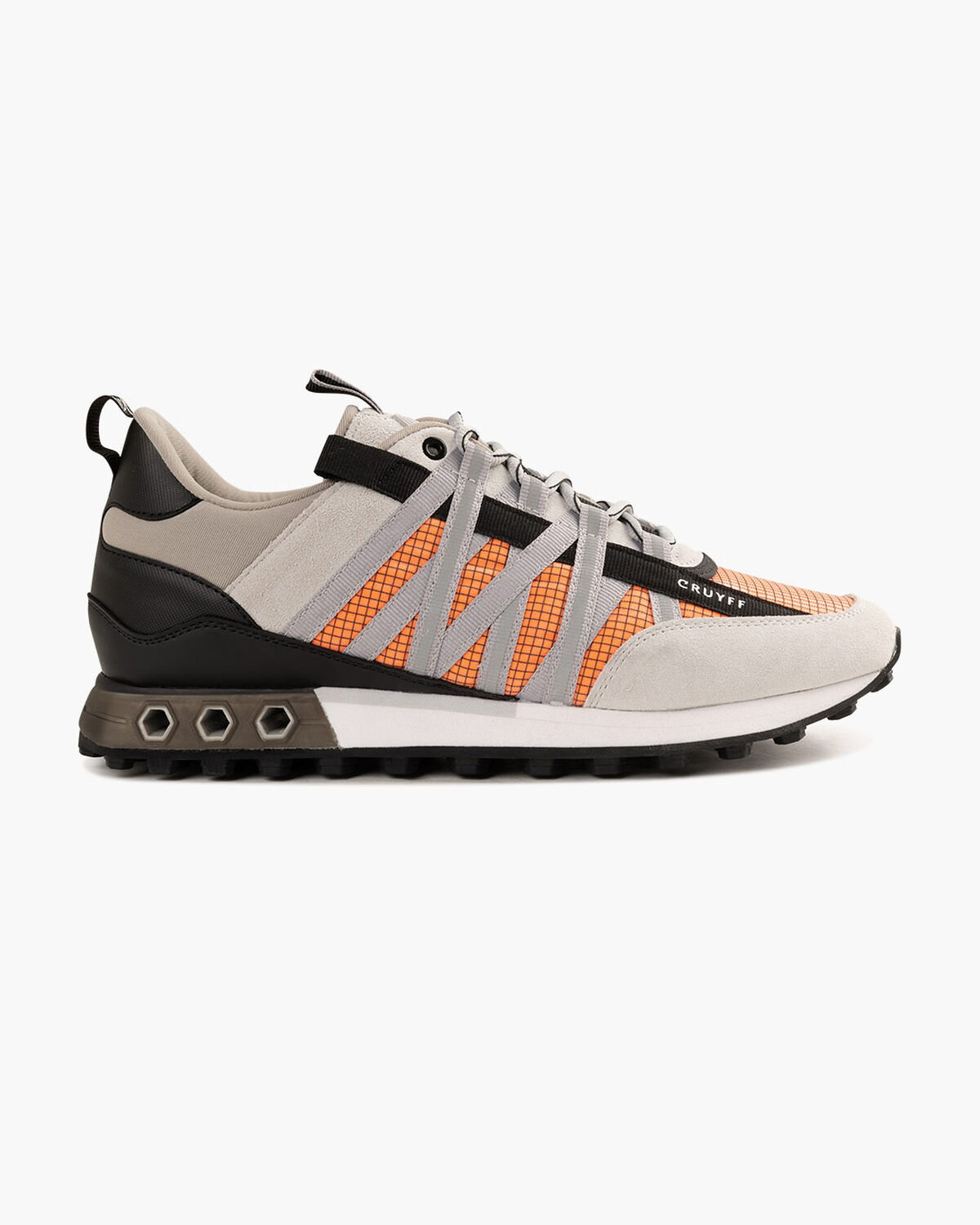 Fearia Hex - Grid Ripstop/Suede, Grey/Orange, hi-res