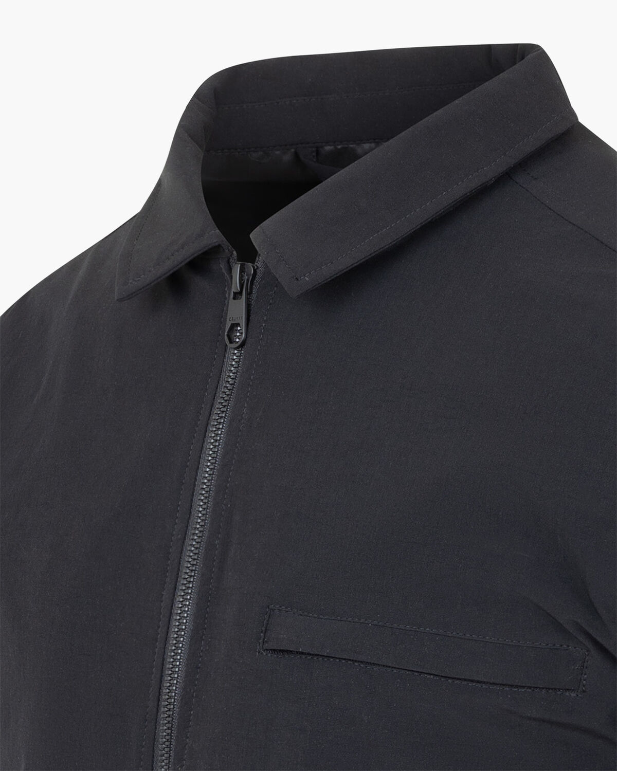 Papery Overshirt, Black, hi-res