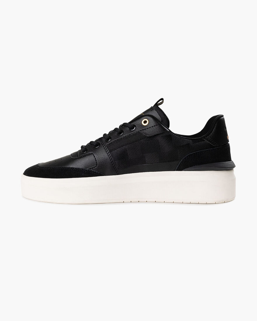 Endorsed Tennis - Teknit Mesh/Soft Leather, Black/Gold, hi-res