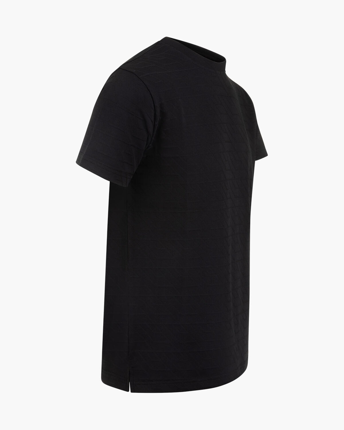 Luka Jacquard Tee, Black, hi-res