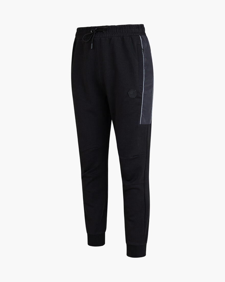 Aiden Track pants - 80% Cotton 20% Polyester, Black, hi-res