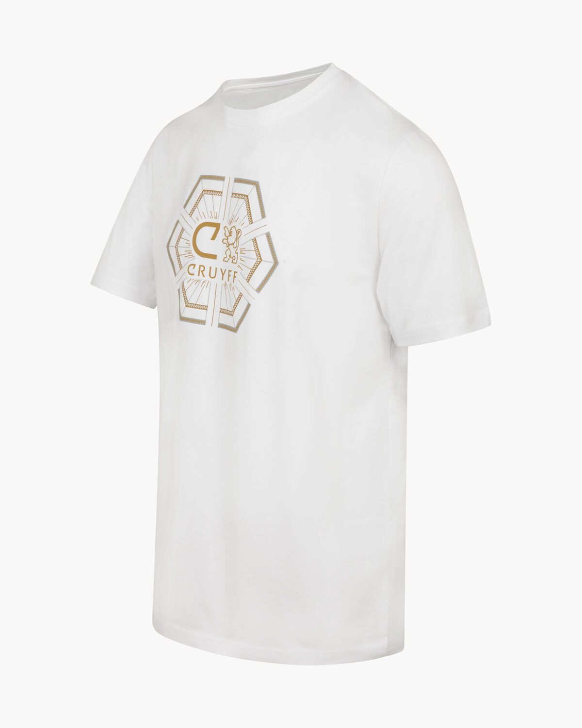 C-Lion Geo Tee, White/Gold, hi-res