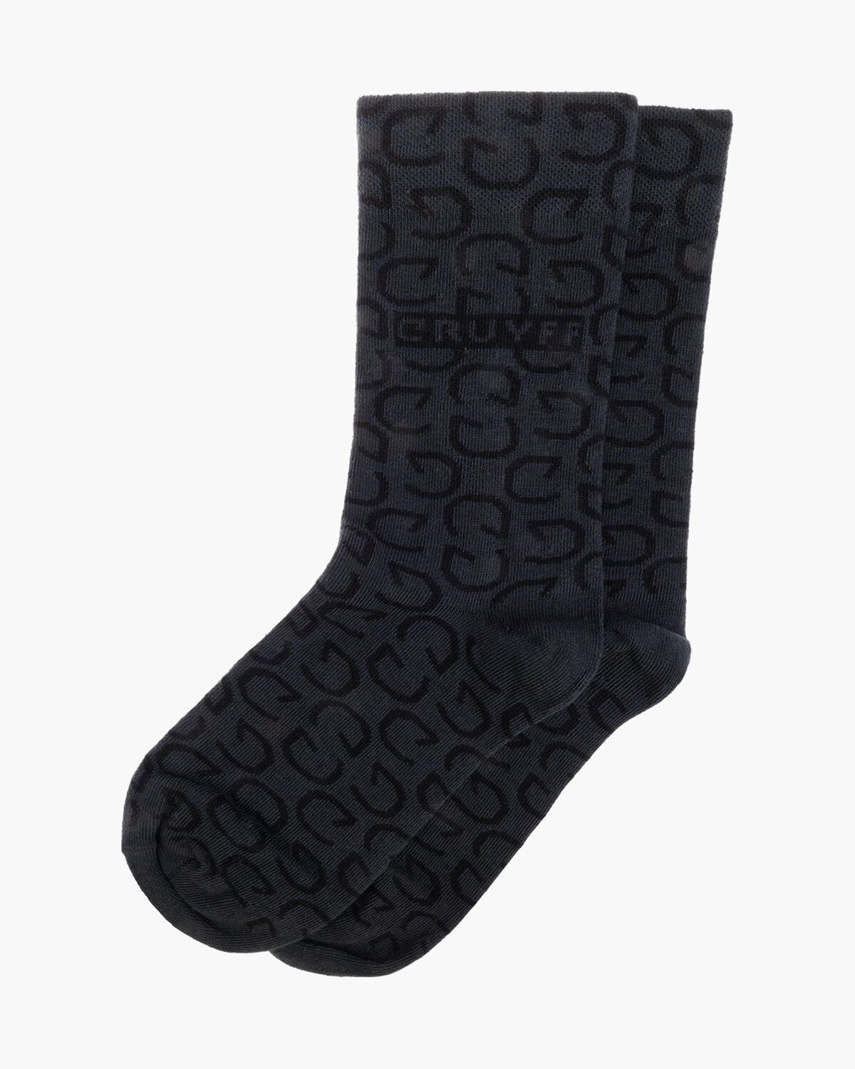 Monogram Socks, Black, hi-res