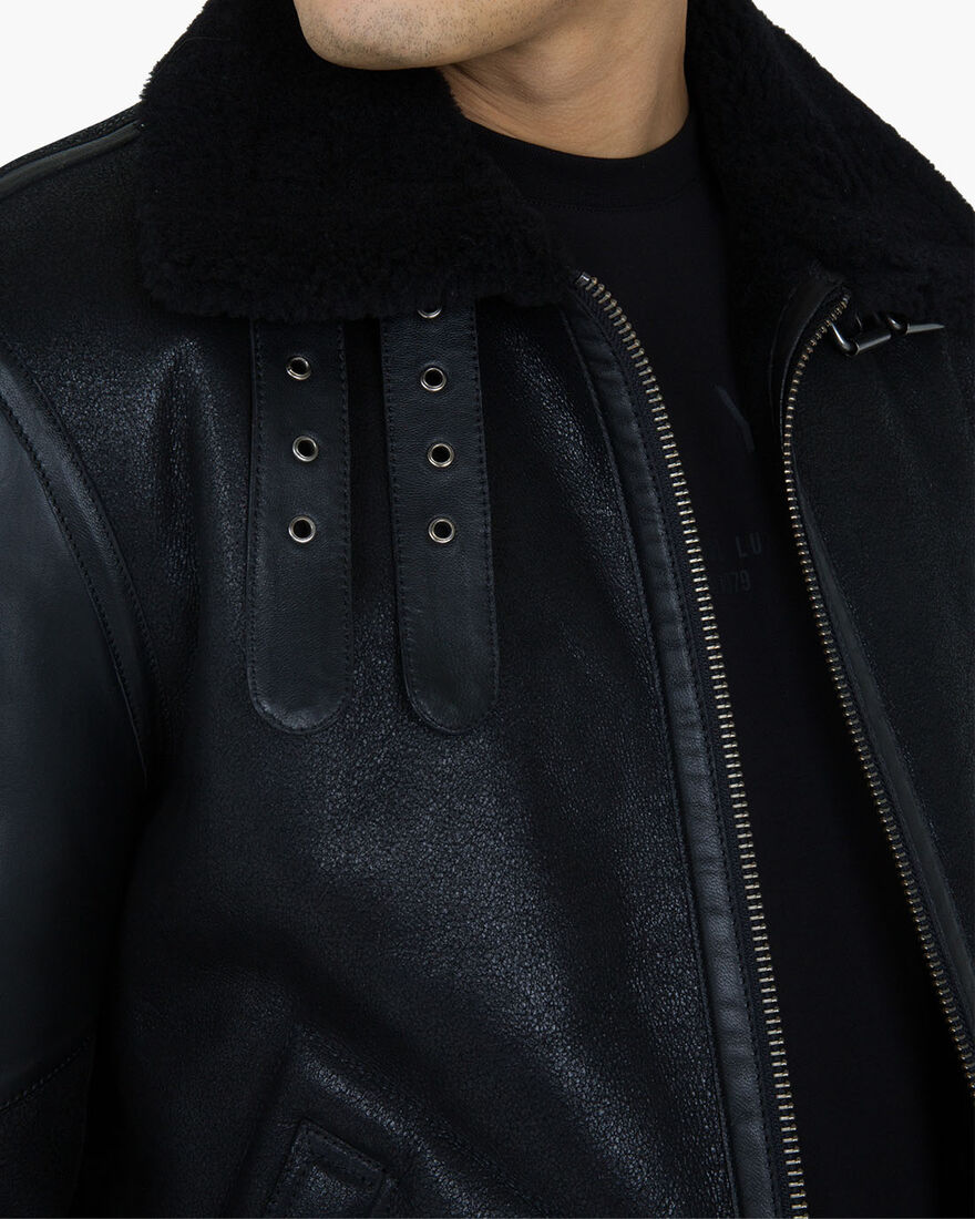 Juan Shearling, Black/Black, hi-res
