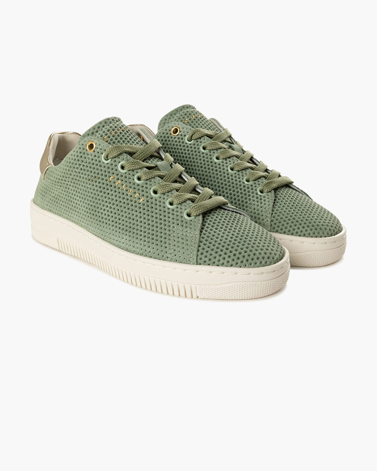 Joan - Debossed Suede/Metallic Leather, Green, hi-res