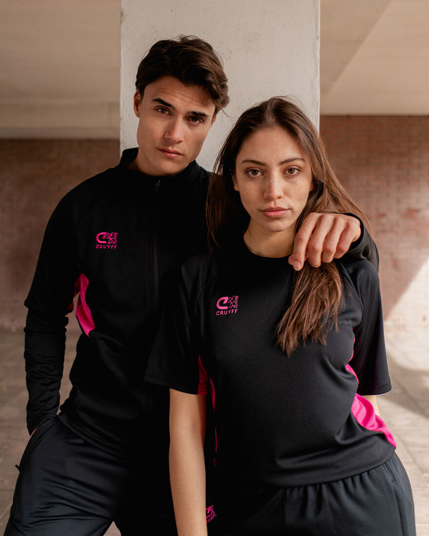 Cruyff Tech Turn Shirt Senior, Black/Miscellaneous, hi-res
