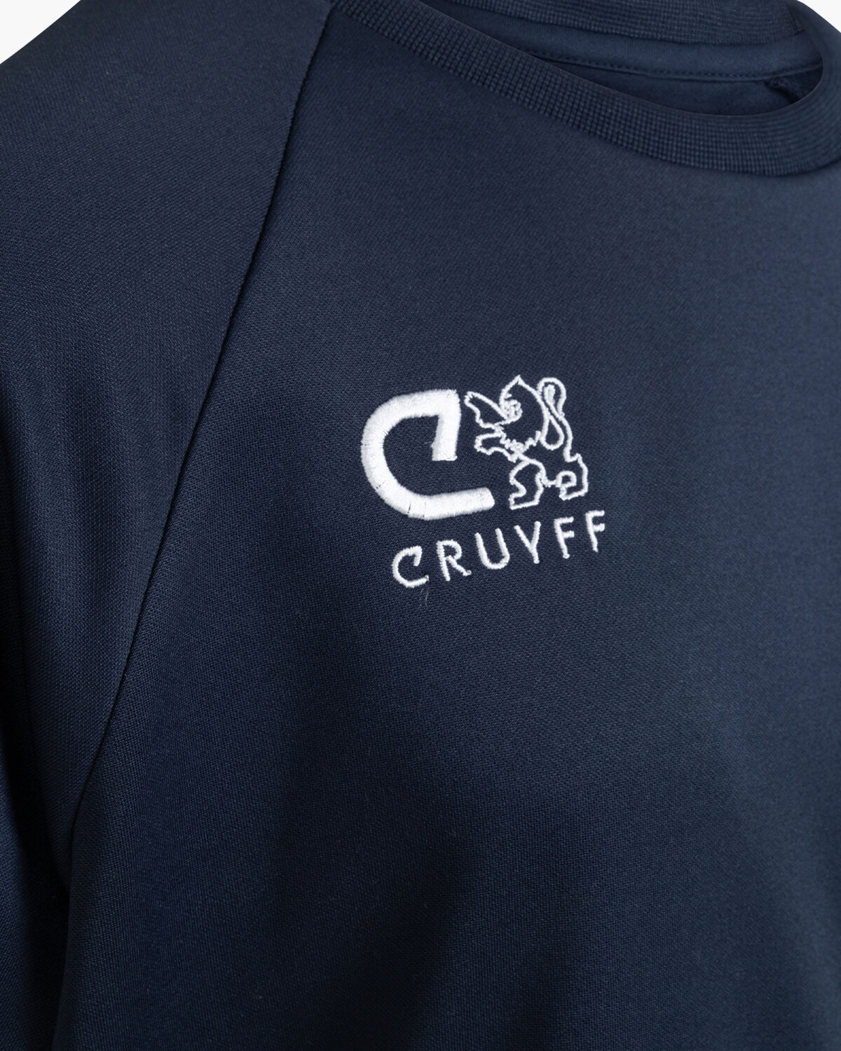 Cruyff Turn Tech Crew Top Junior, Navy, hi-res