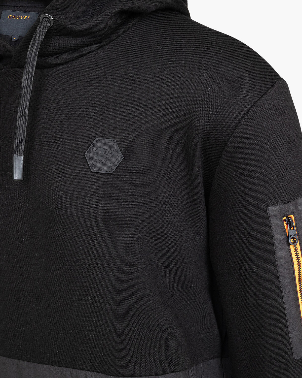 Rafael Hoody  - 65% Cotton 35% Polyester, Black, hi-res
