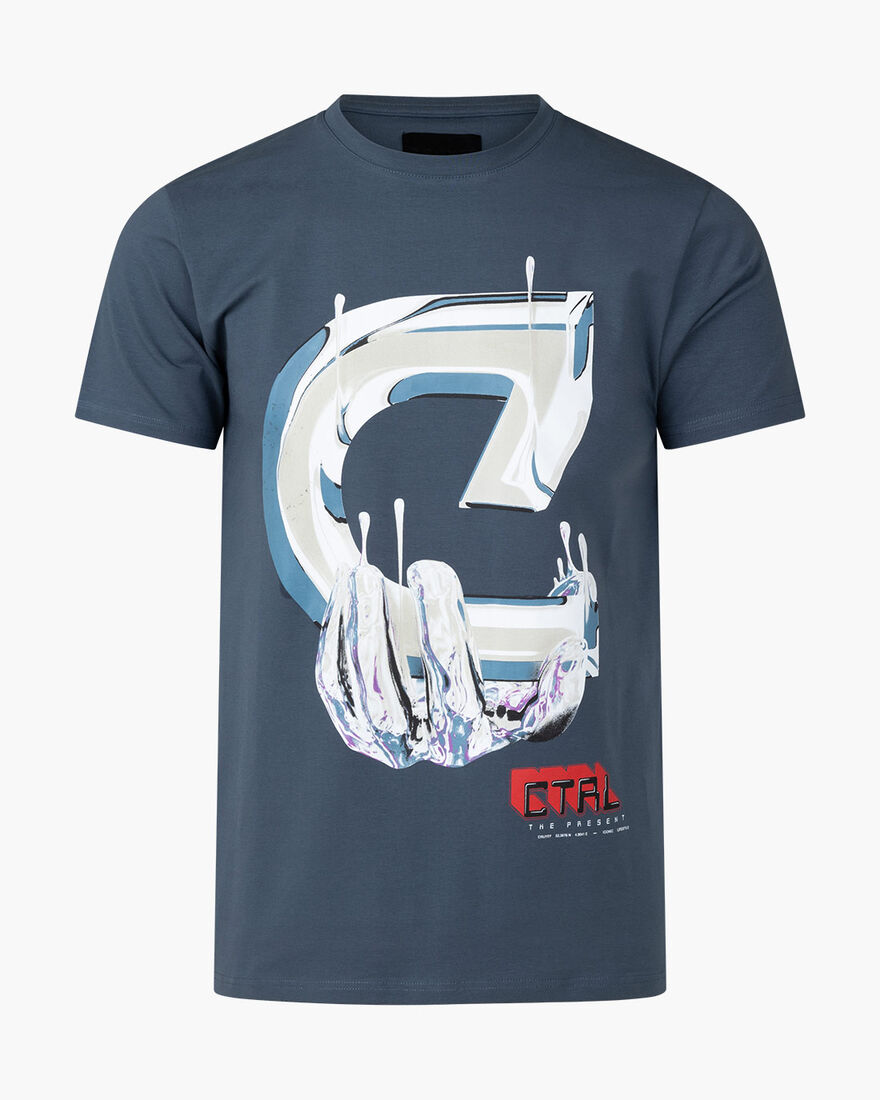 Control Tee, Charcoal Grey, hi-res