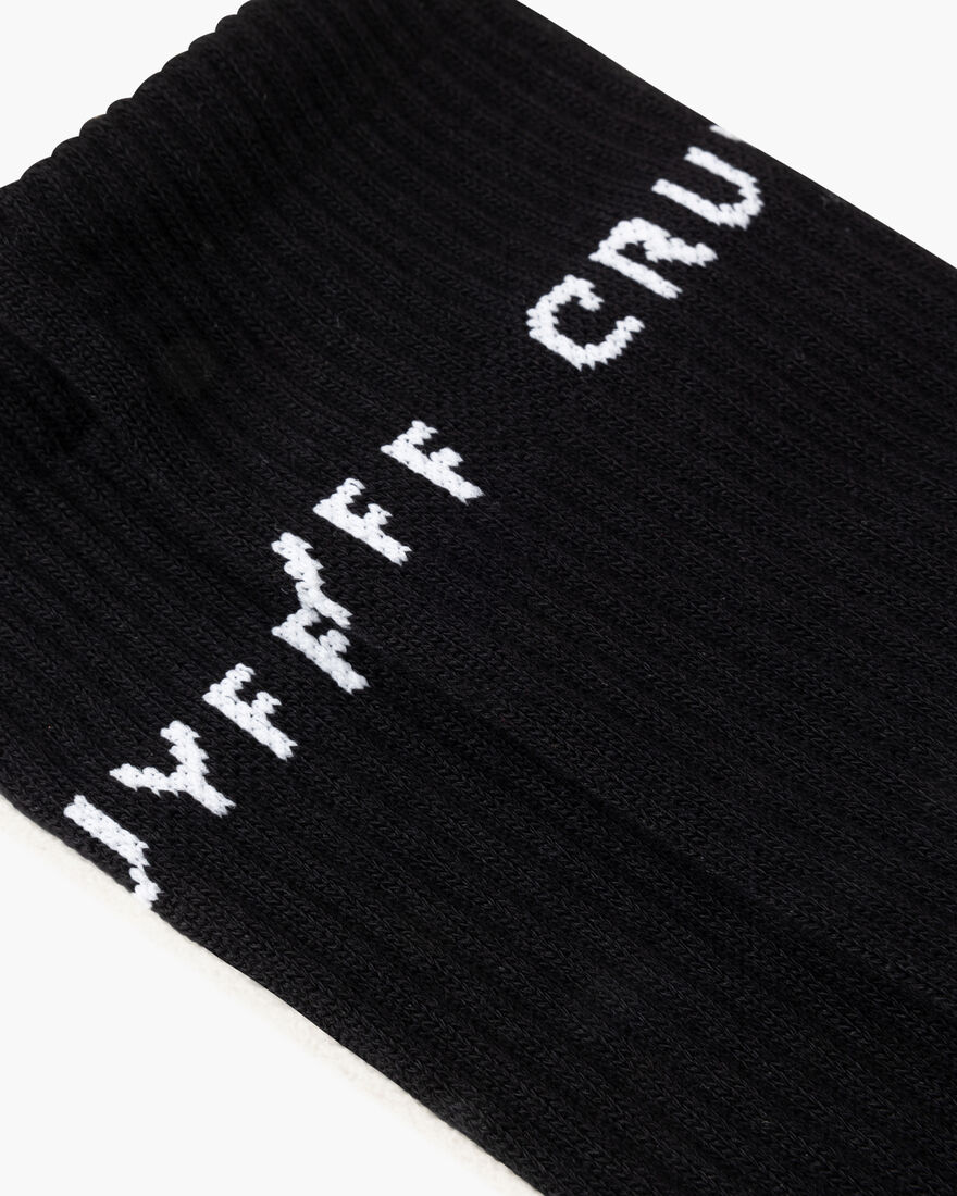 Rib Cruyff Socks, Black, hi-res
