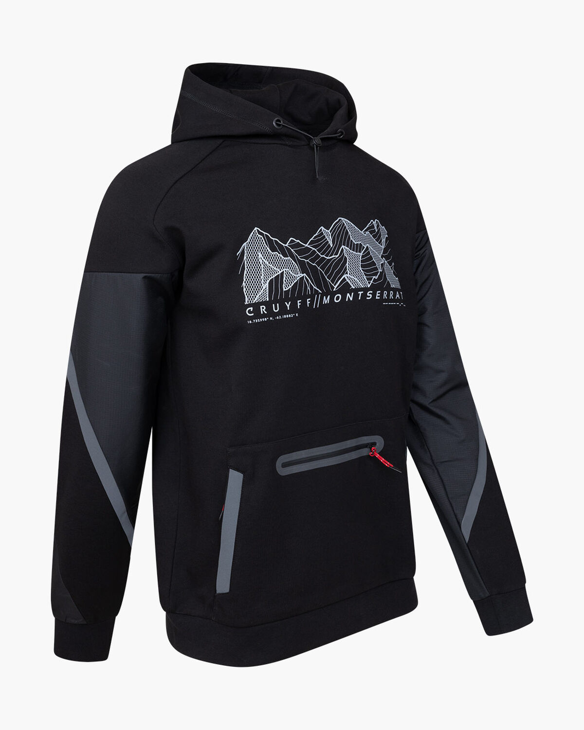 Montserrat Hoodie - Polyester / Cotton, Black, hi-res