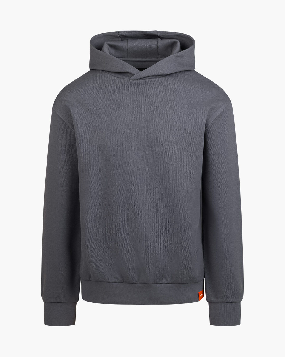 Pique Hoodie, Charcoal Grey, hi-res