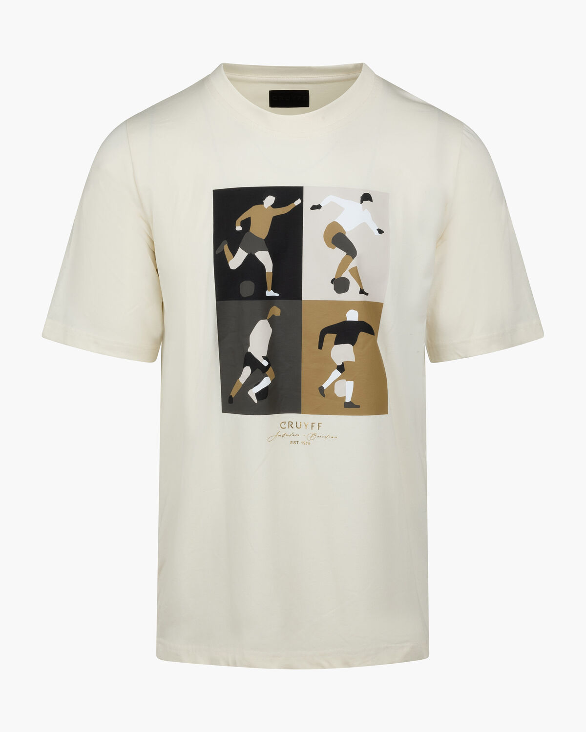 Cruyff Turn Tee, White/Orange, hi-res