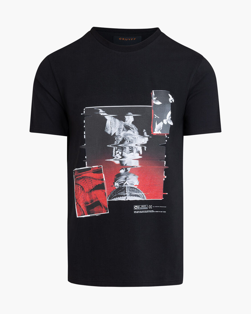 Columbus Tee - 95% Cotton/ 5% Elastan, Black, hi-res