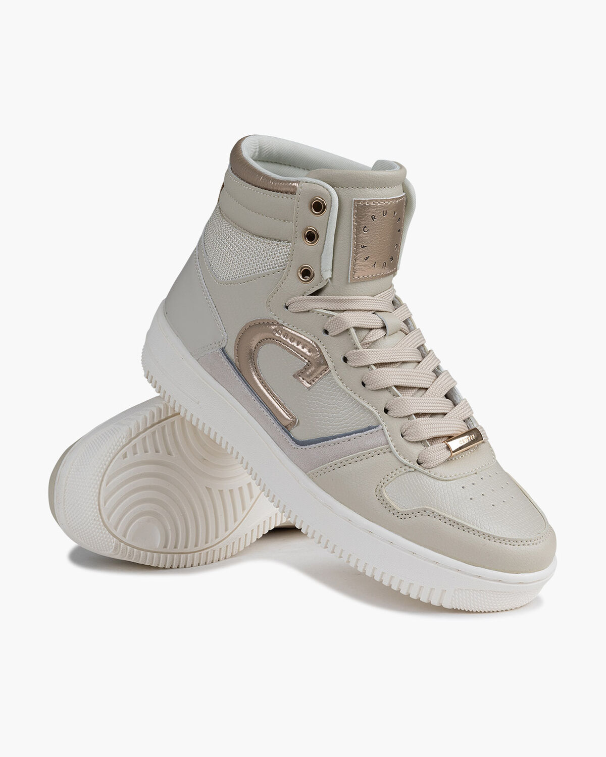 Campo High Lux - Tumbled/Suede/Patent, Crème, hi-res