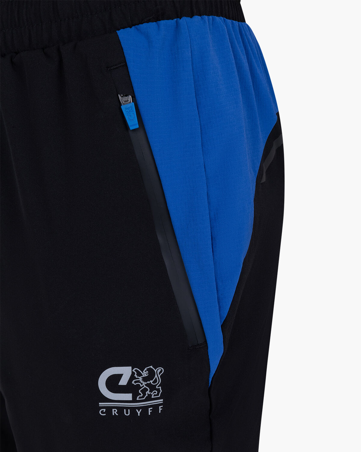 Elite Track Pants, Black/Blue, hi-res