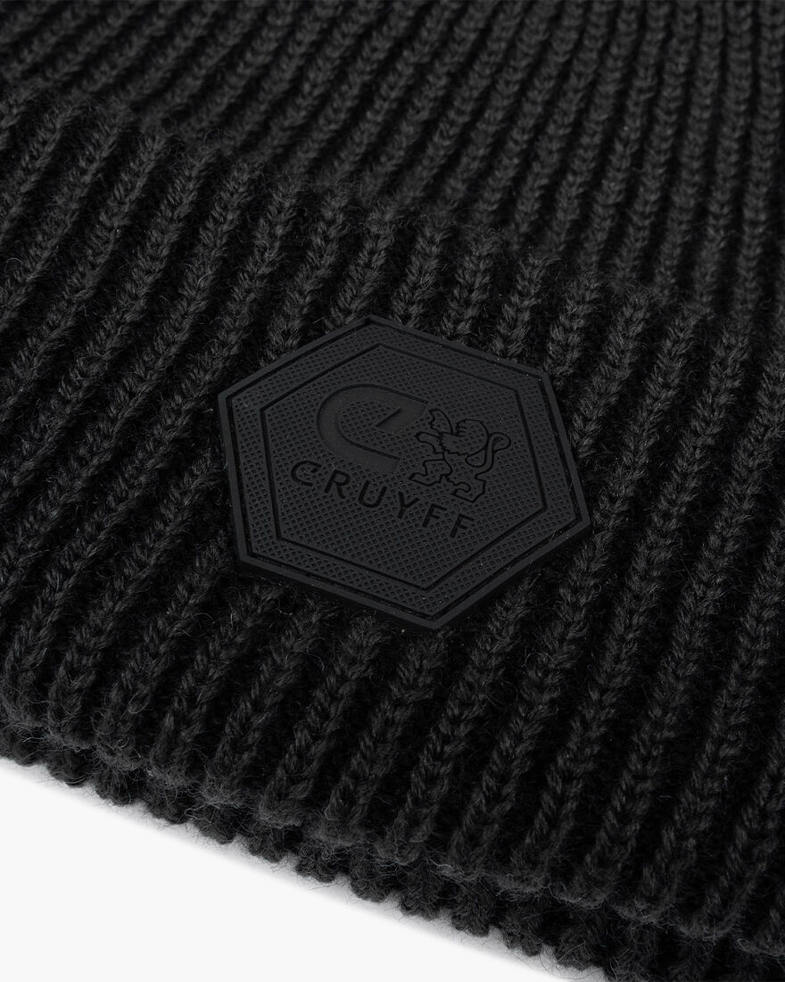 Basco Two Tone Beanie, Black, hi-res