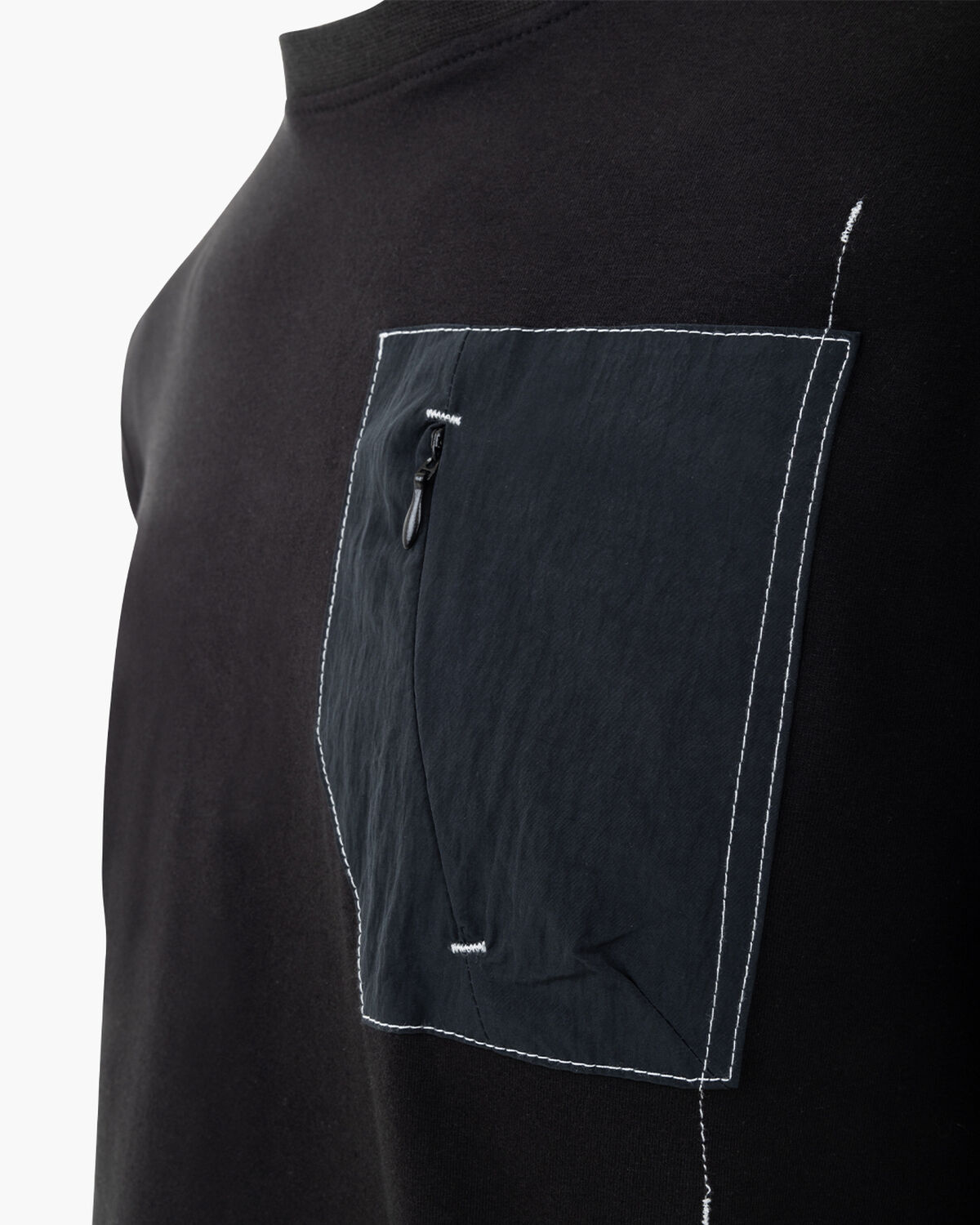 Metallic Tee, Black, hi-res