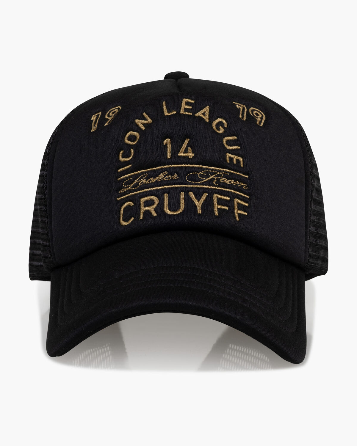 Retro Trucker Cap, Black/Gold, hi-res