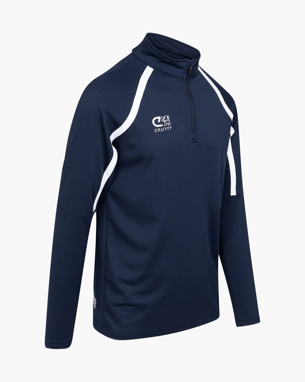Cruyff Tech Turn Half Zip Seni, Navy/White, hi-res