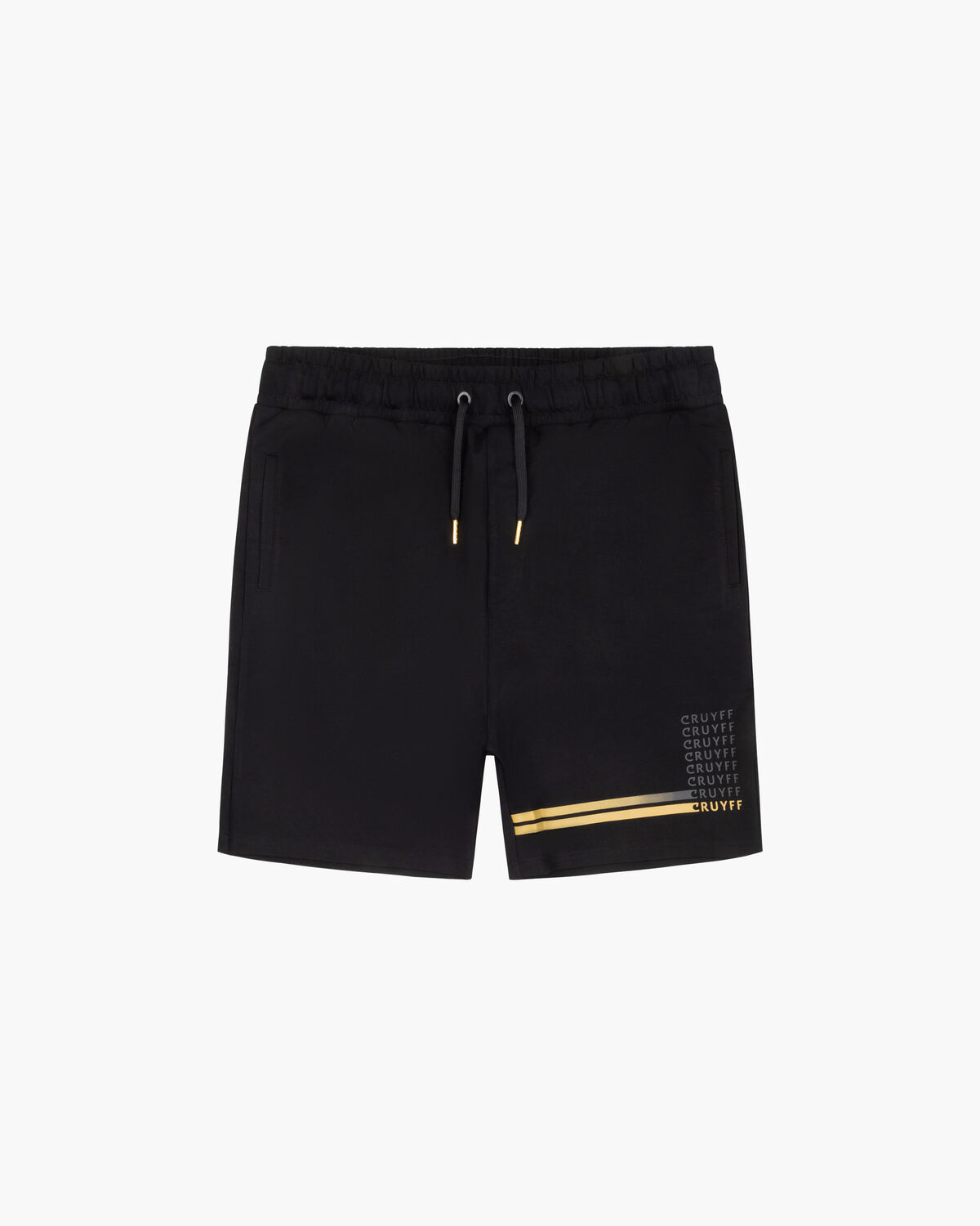 Derby Shorts, Black/Gold, hi-res