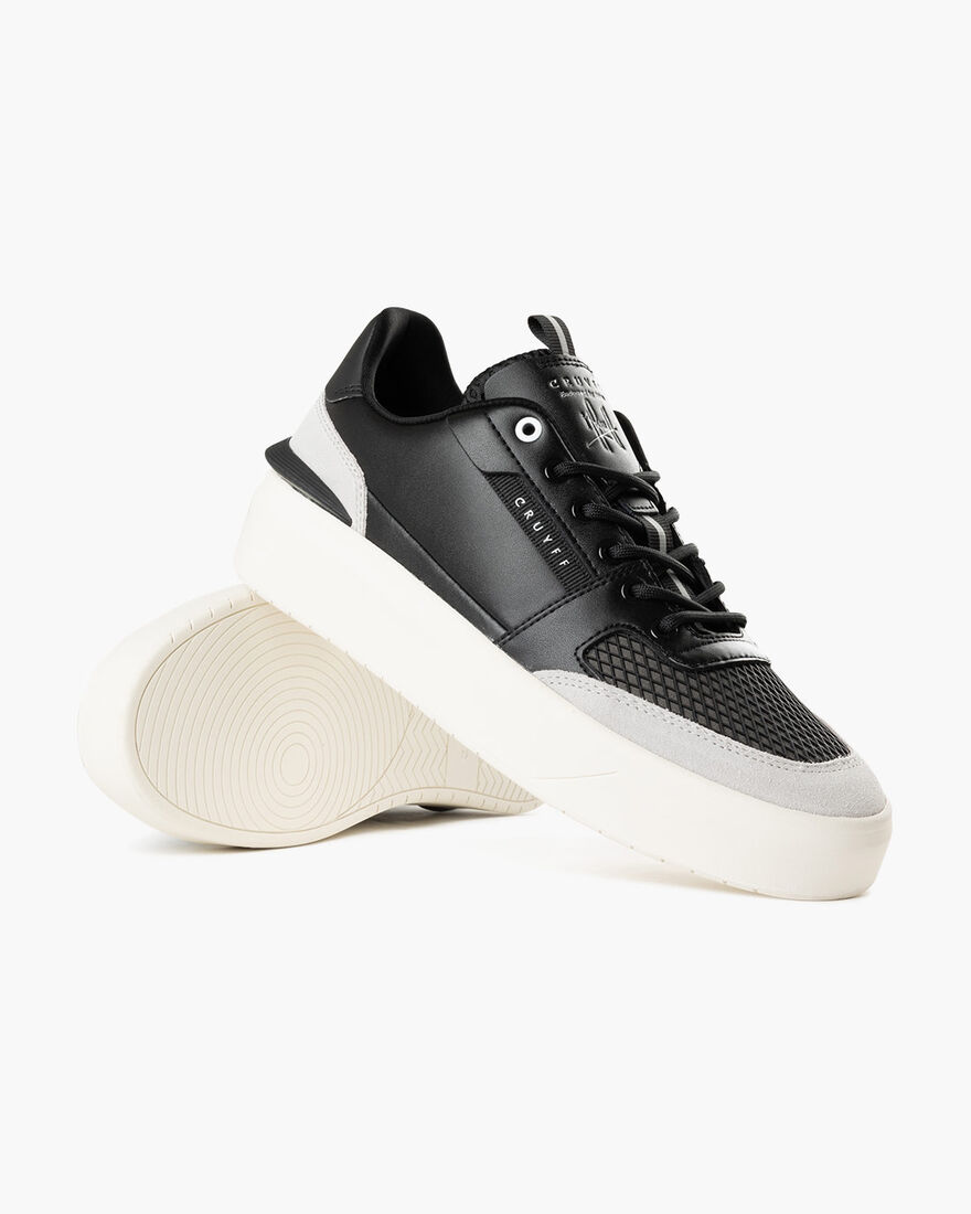 Endorsed Tennis - Soft Leather/Rubber Mesh, Black/Grey, hi-res