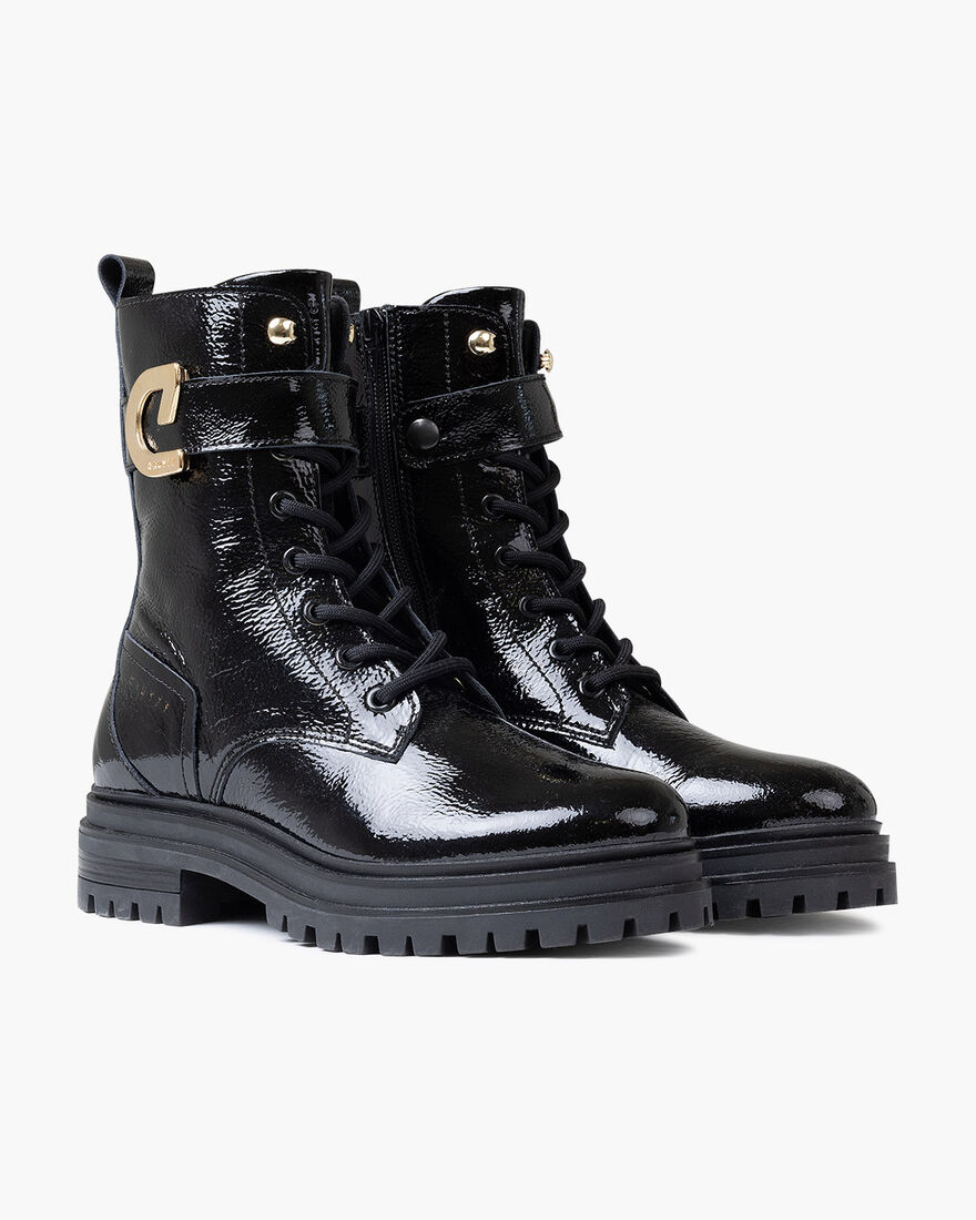 Commando Lace Boot, Black/Black, hi-res