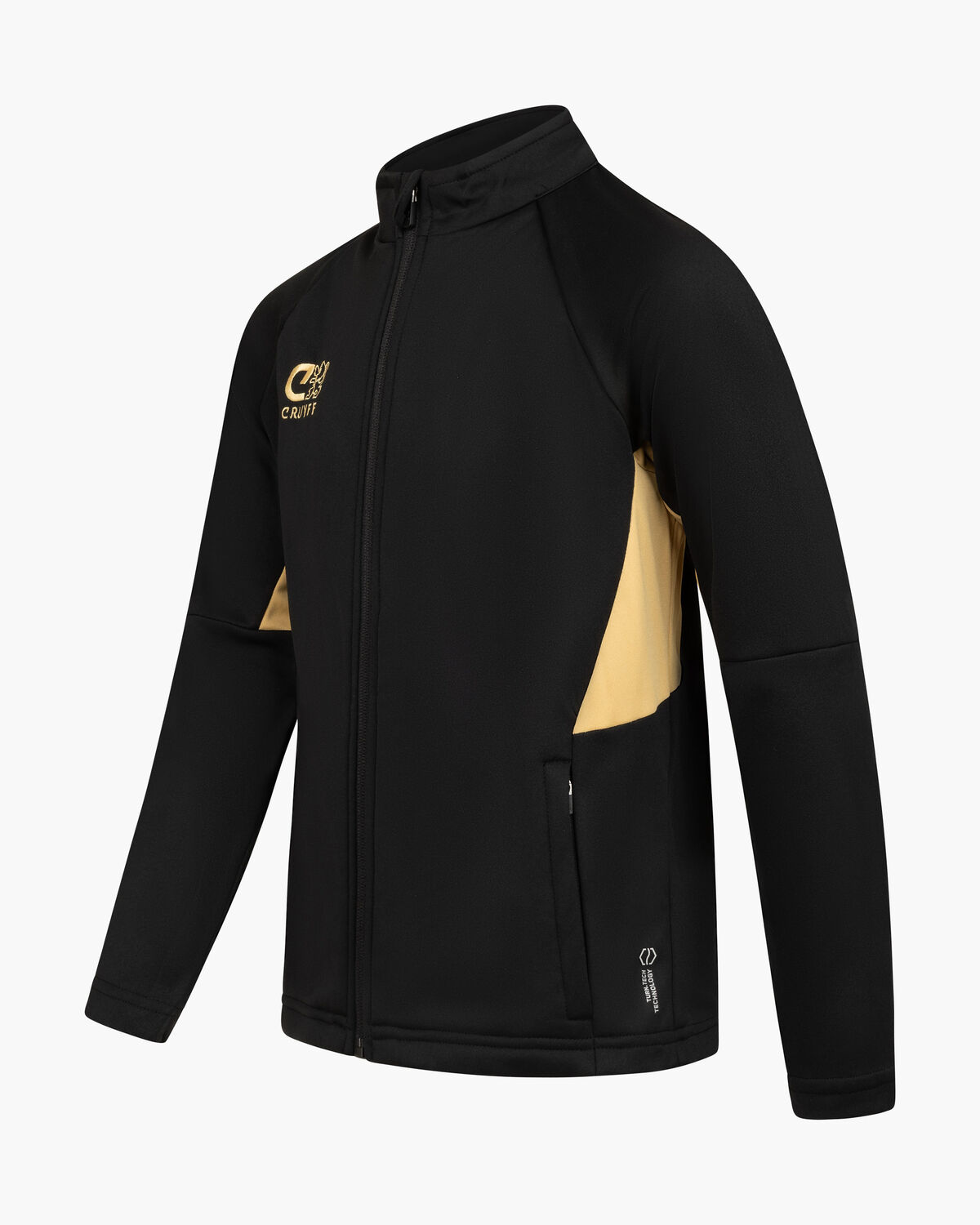 Cruyff Tech Turn Suit Junior, Black/Gold, hi-res