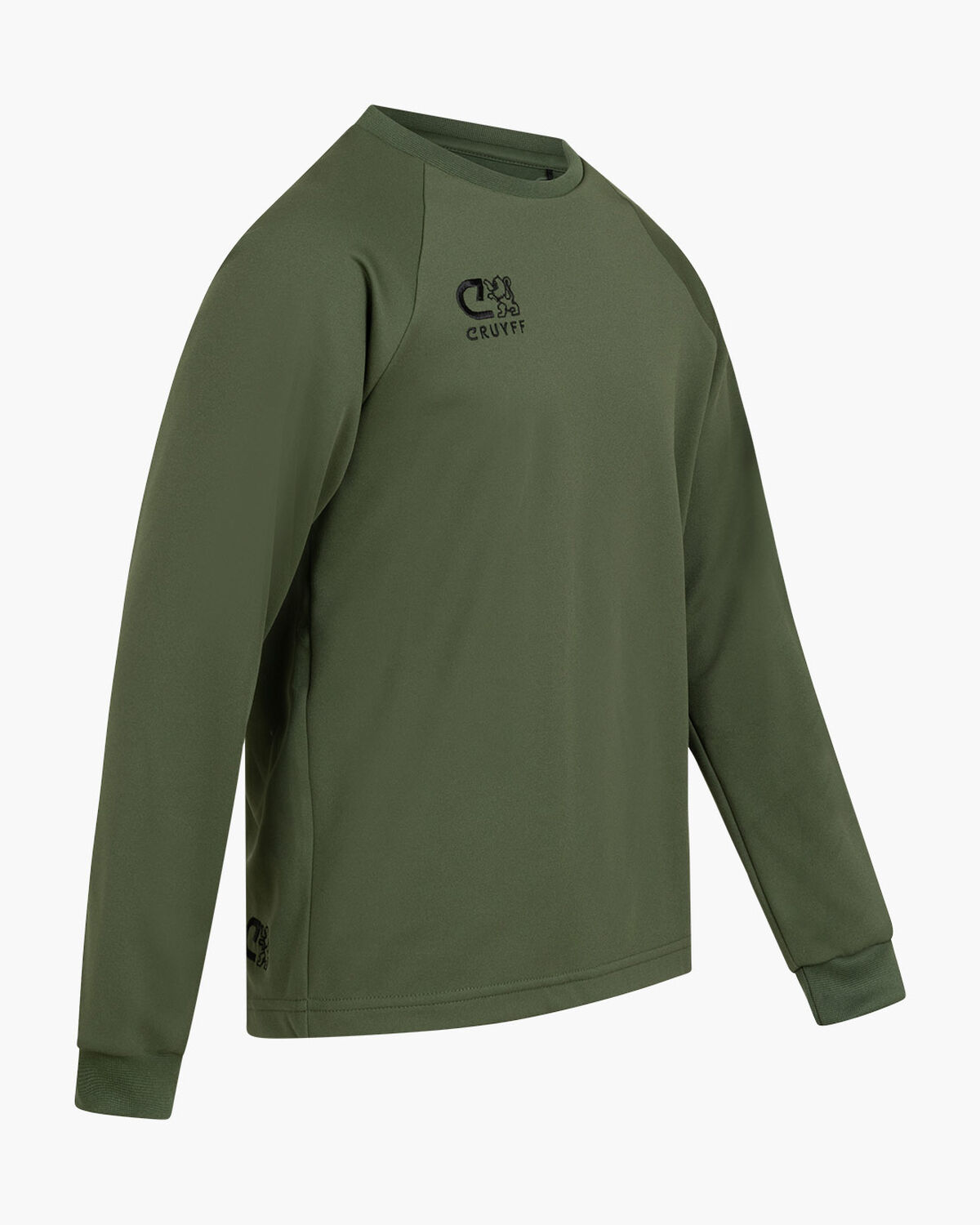 Cruyff Turn Tech Crew Top Junior, Green/Green, hi-res