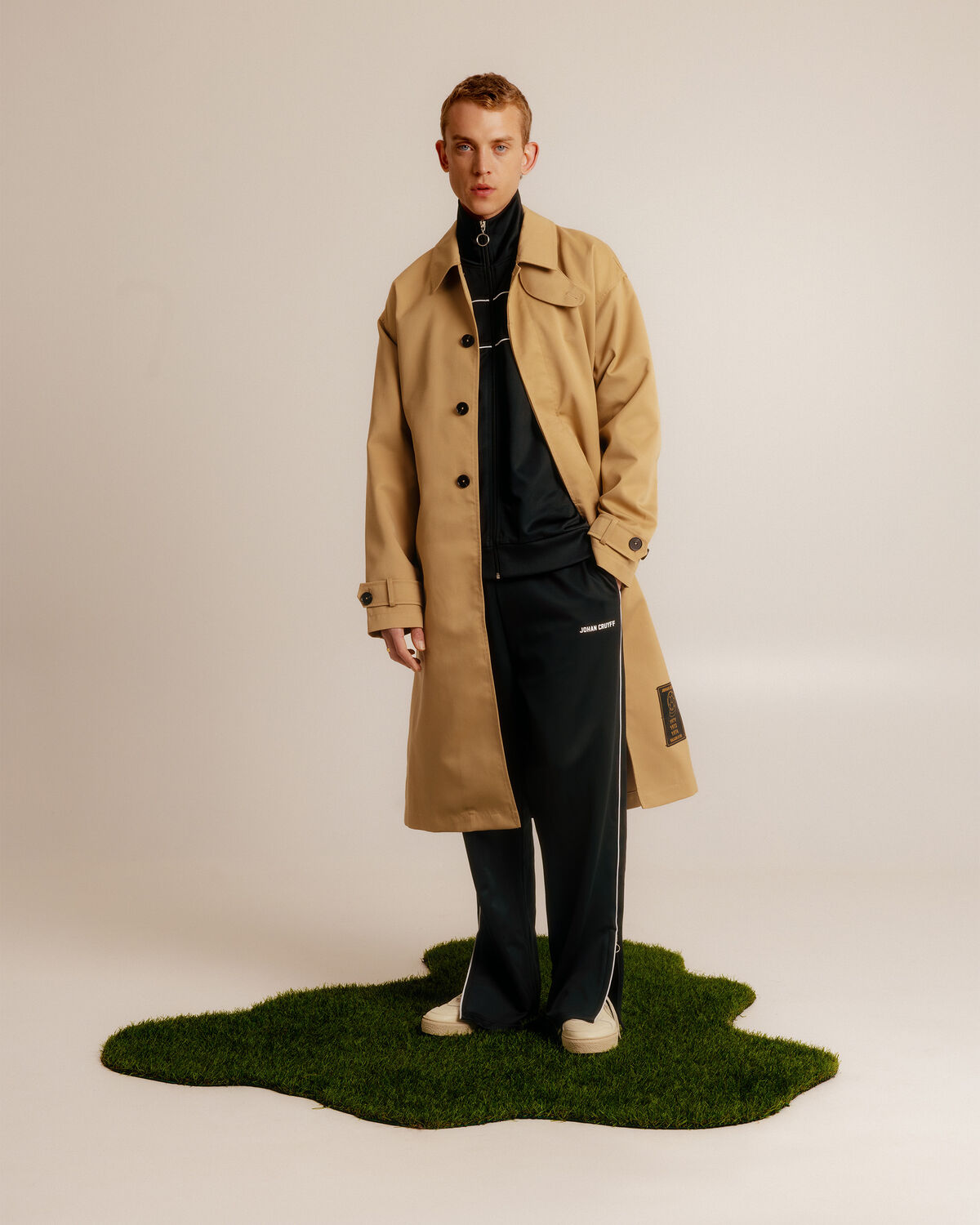 Tech Trenchcoat, Sand, hi-res