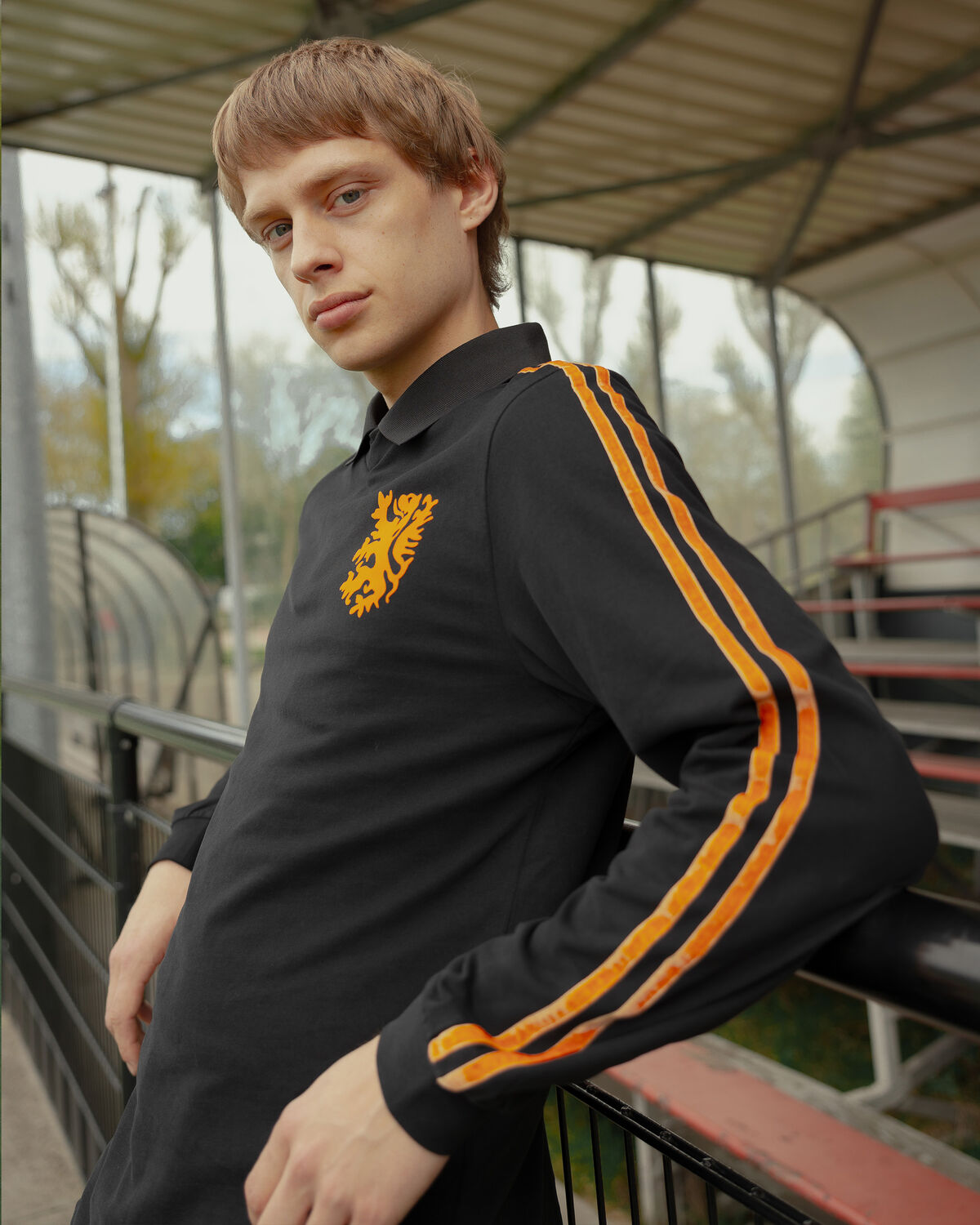 World Cup Tee LS - Orange - 95% polyester / 5% ela, Black, hi-res