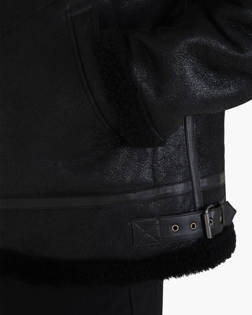 Juan Shearling, Black/Black, hi-res