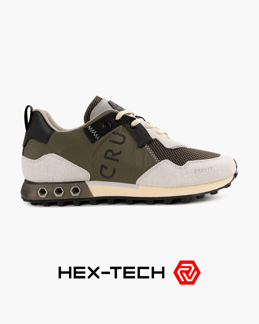 Superbia Hex - Crepe Nylon/Hairy Suede, Dark green, hi-res