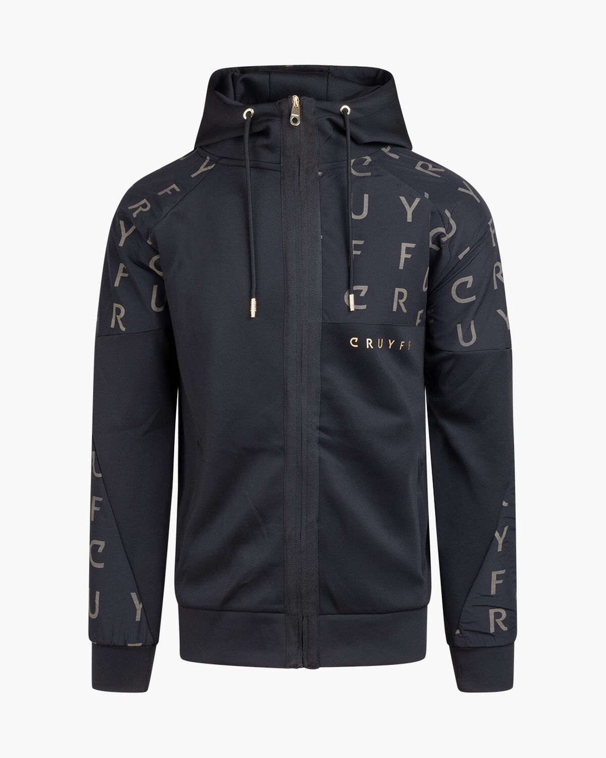 Mathero Track Top, Black/Gold, hi-res