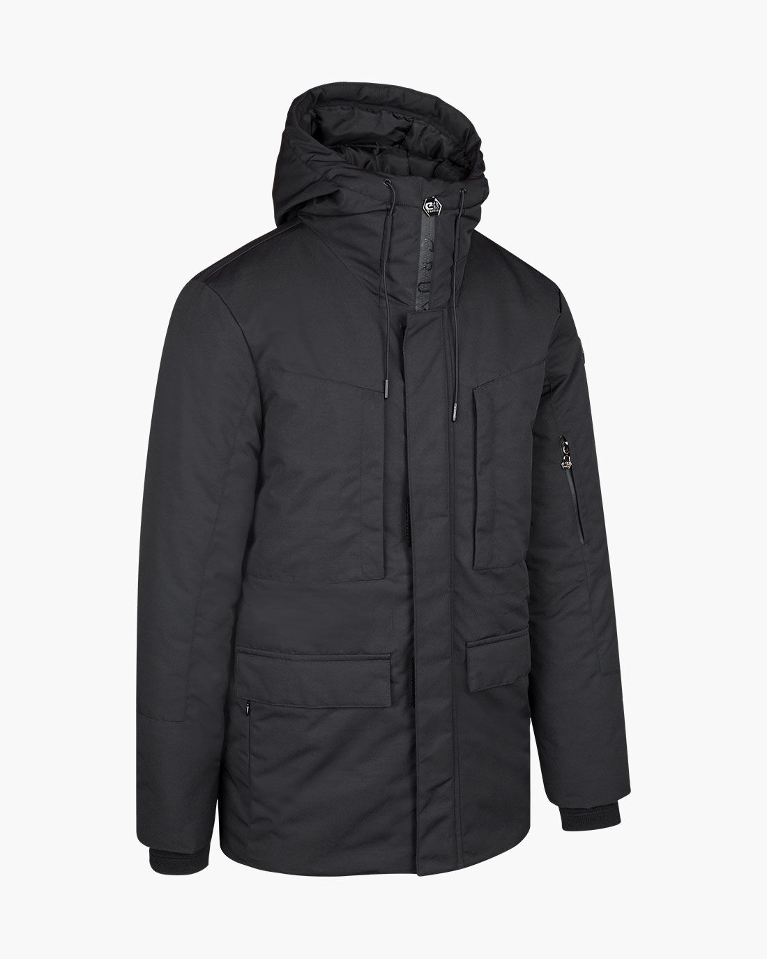 Race wool online parka carbon
