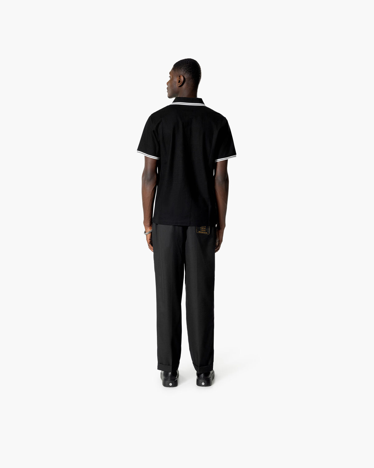 Luxury Piquet Polo, Black, hi-res