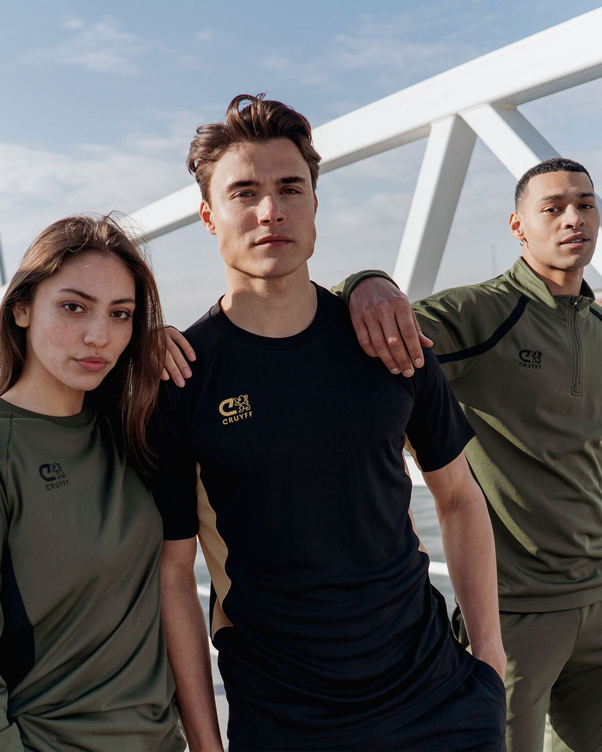 Cruyff Tech Turn Shirt Senior, Black/Gold, hi-res