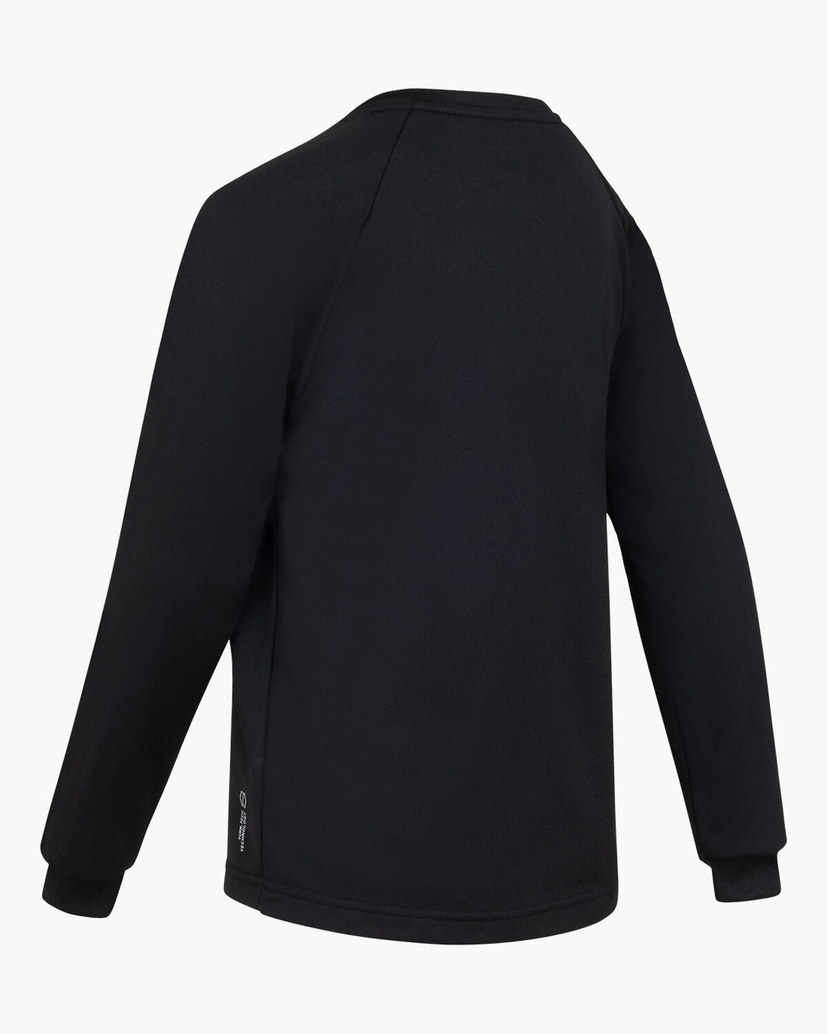 Cruyff Turn Tech Crew Top Junior, Black/White, hi-res