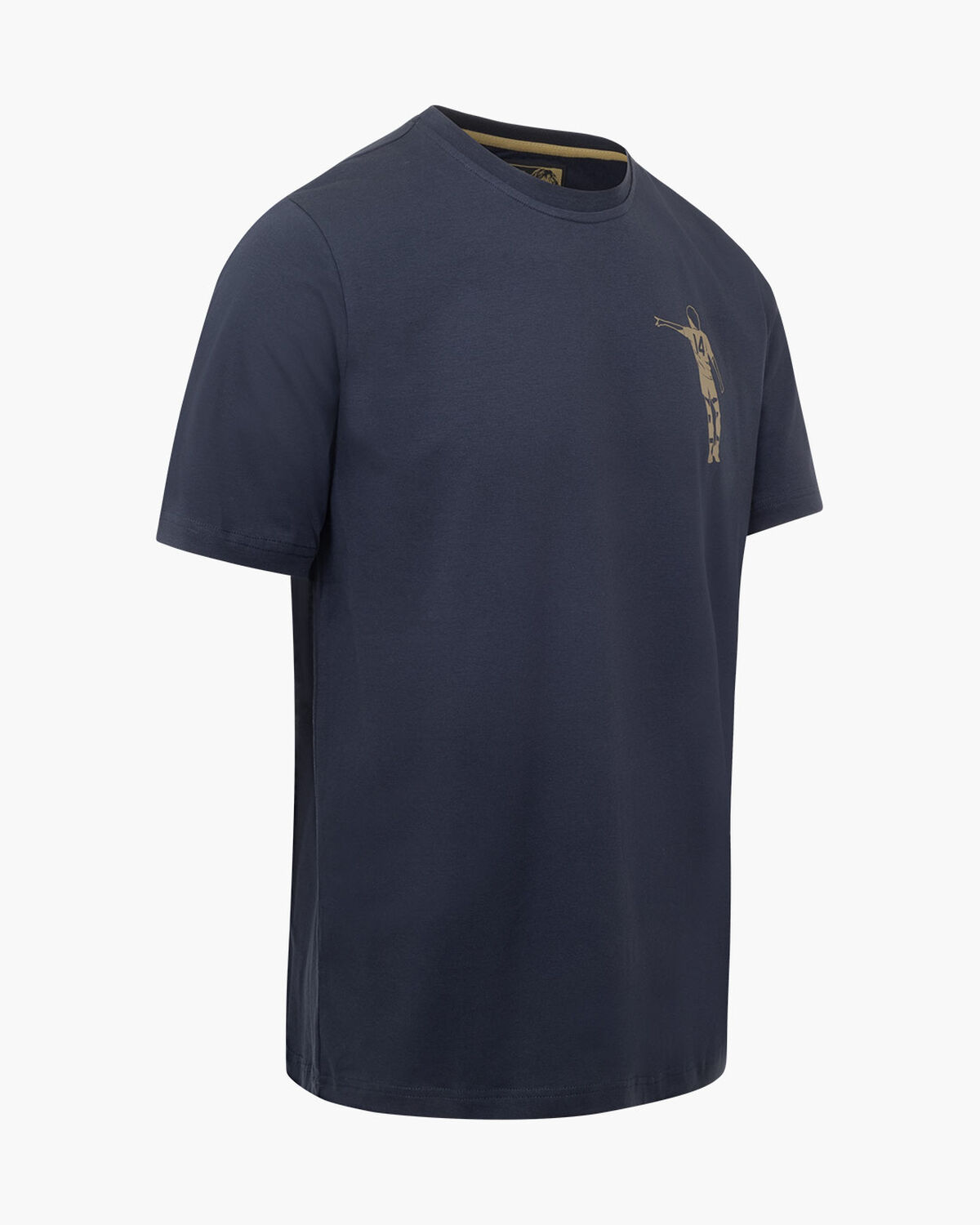Dos Rayas Print Tee, Navy, hi-res