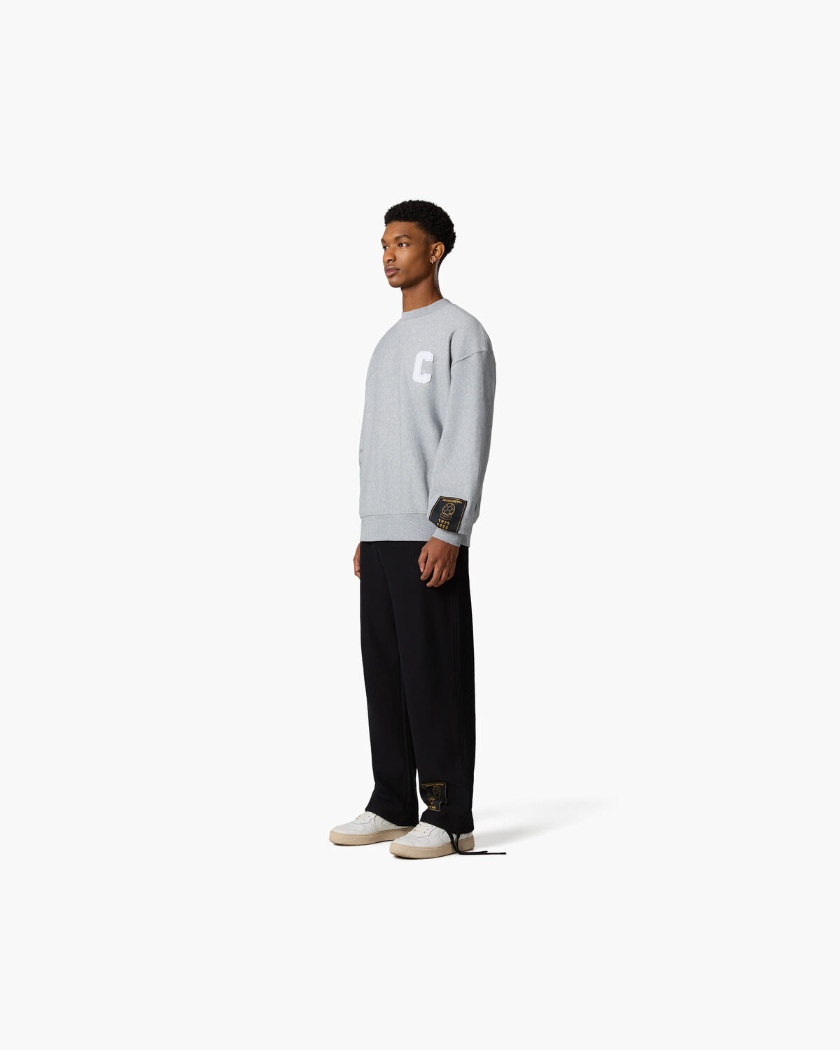 JC Sweat Crewneck, Grey/Grey, hi-res