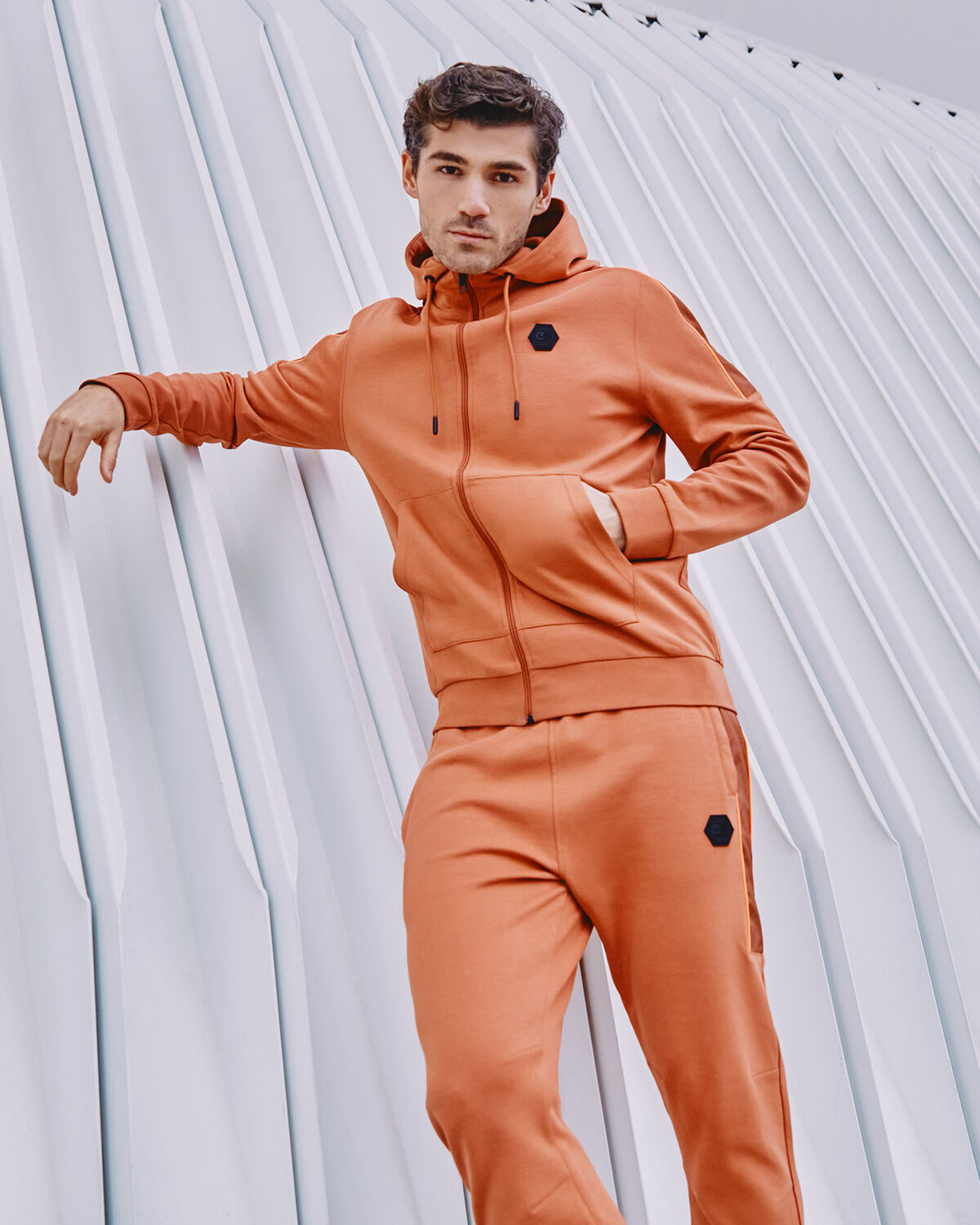 Aiden Track Top - 80% Cotton 20 % Polyester, Desert Brown, hi-res