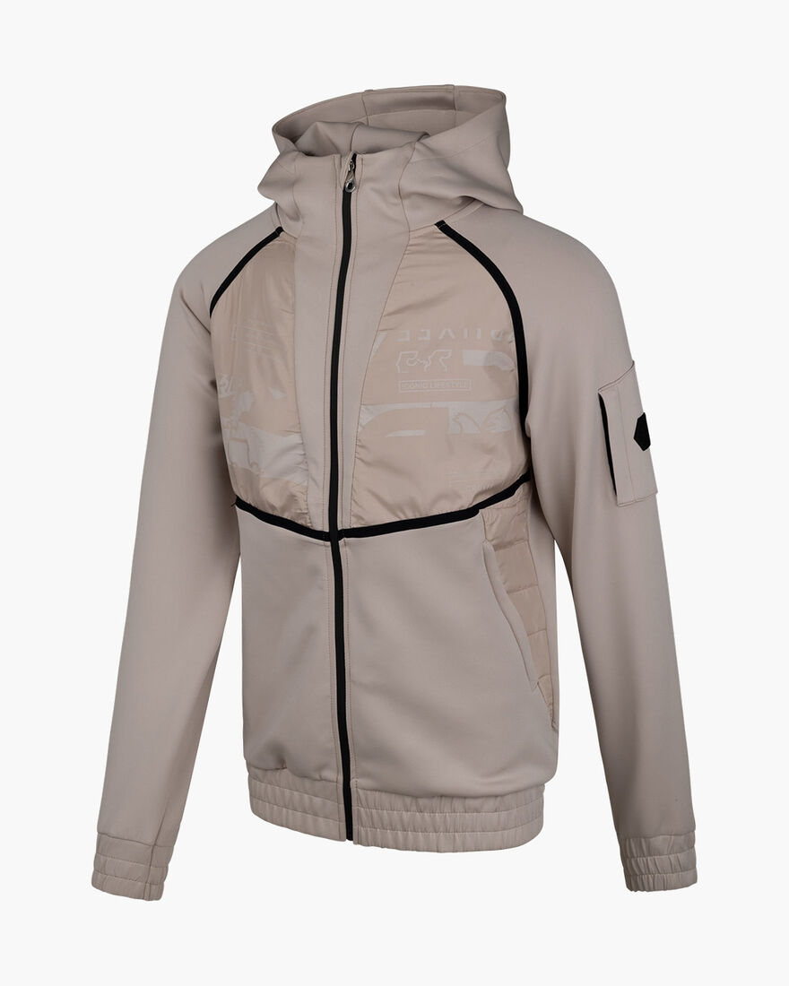Moniro Track Top, Sand/Yellow, hi-res